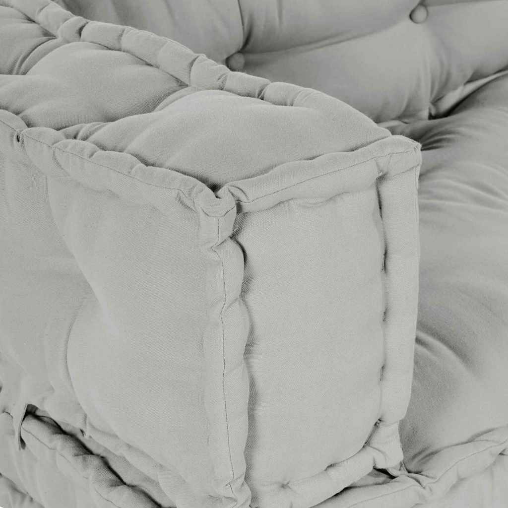 vidaXL Μαξιλάρι για καναπέ παλέτας Γκρι ύφασμα