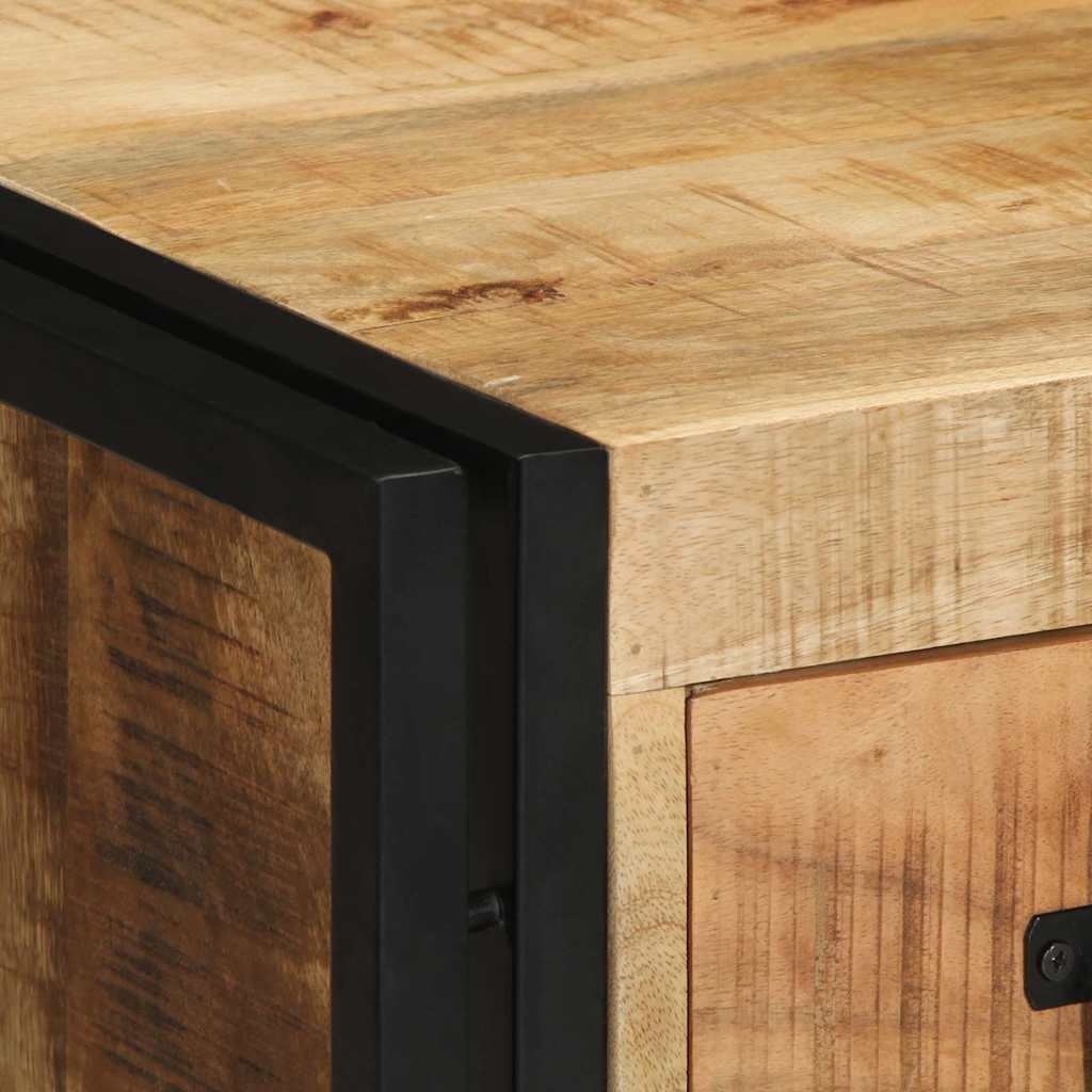 vidaXL Κομοδίνο με συρτάρι Καφέ 40 x 40 x 59 εκ. Στερεό ξύλο μάνγκο