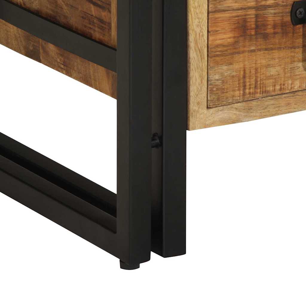 vidaXL Κομοδίνο με συρτάρι Καφέ 40 x 40 x 59 εκ. Στερεό ξύλο μάνγκο