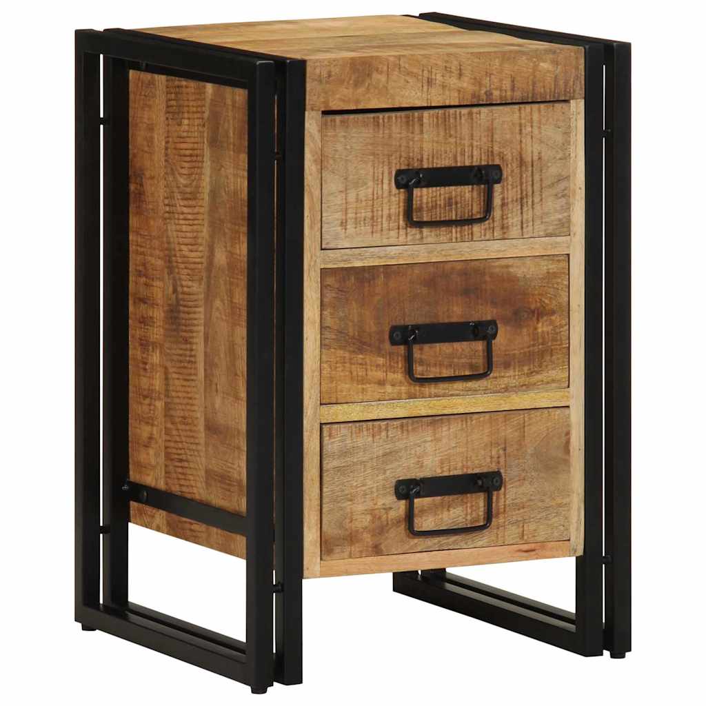 vidaXL Κομοδίνο με συρτάρι Καφέ 40 x 40 x 59 εκ. Στερεό ξύλο μάνγκο