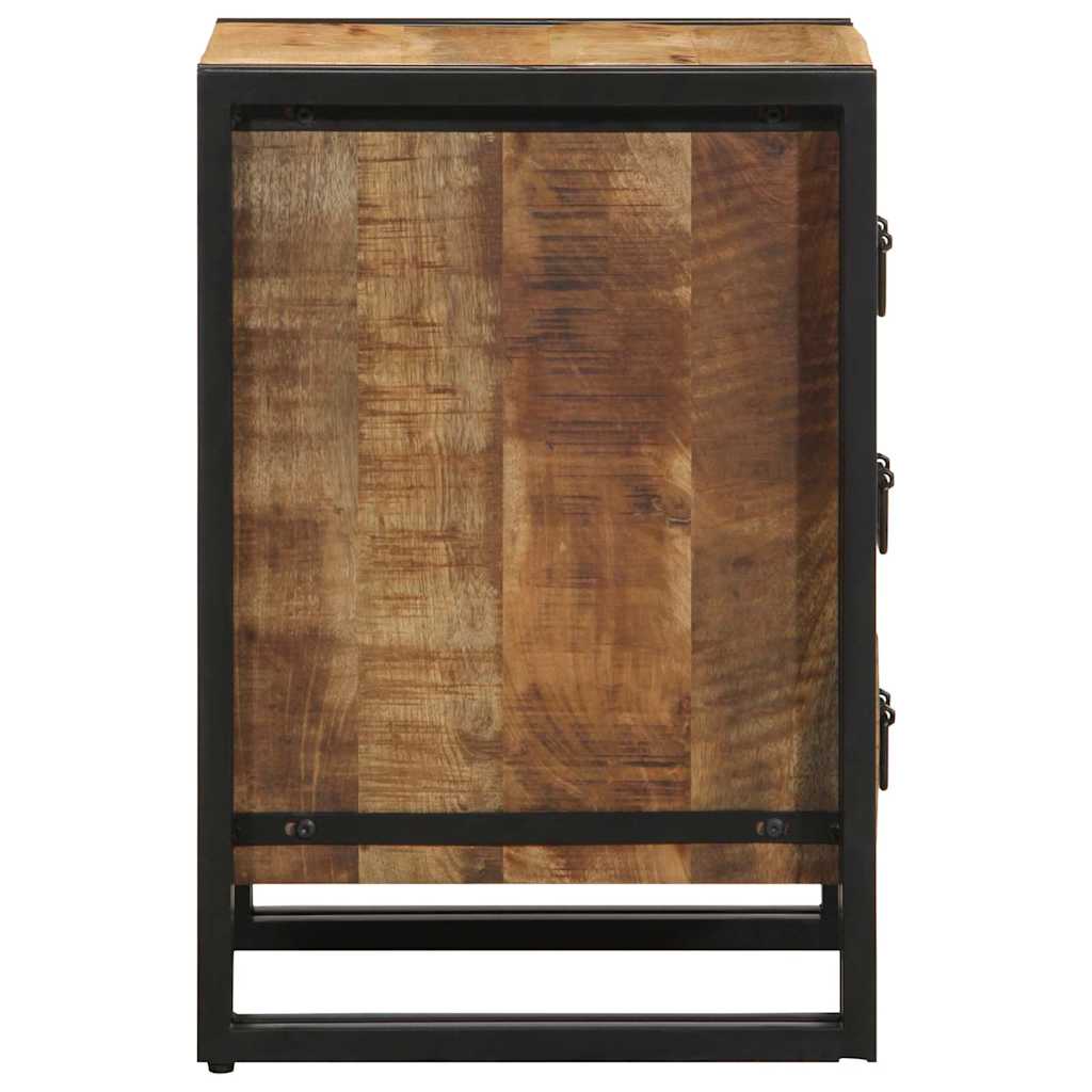 vidaXL Κομοδίνο με συρτάρι Καφέ 40 x 40 x 59 εκ. Στερεό ξύλο μάνγκο