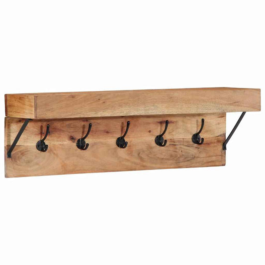 vidaXL Κρεμάστρα Επιτοίχιο Καφέ 73 x 19 x 23 εκ. Μασίφ ξύλο ακακίας