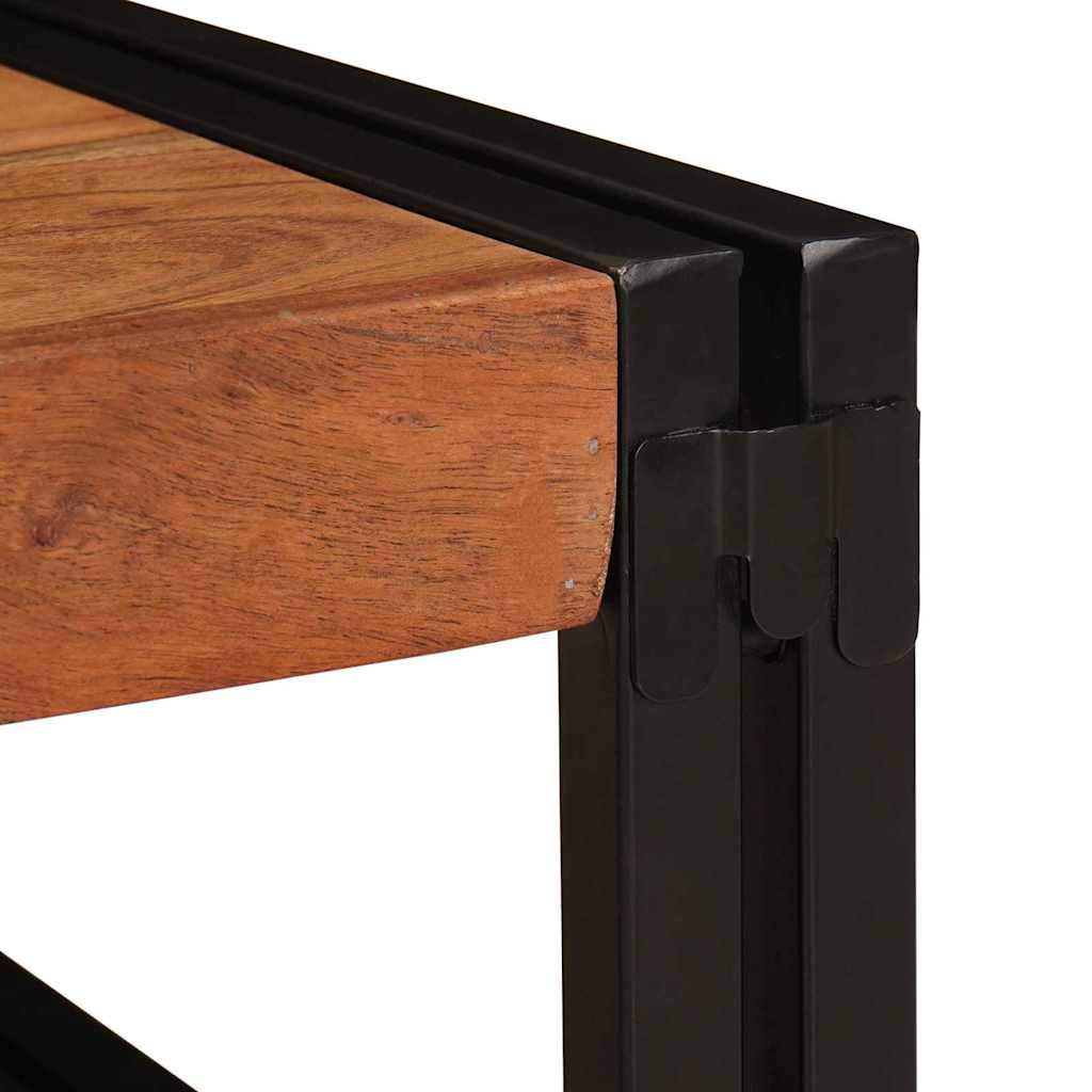 vidaXL Ράφι μπάνιου με ράφι Καφέ 65 x 50 x 23 εκ Στερεό Ξύλο Ακακίας