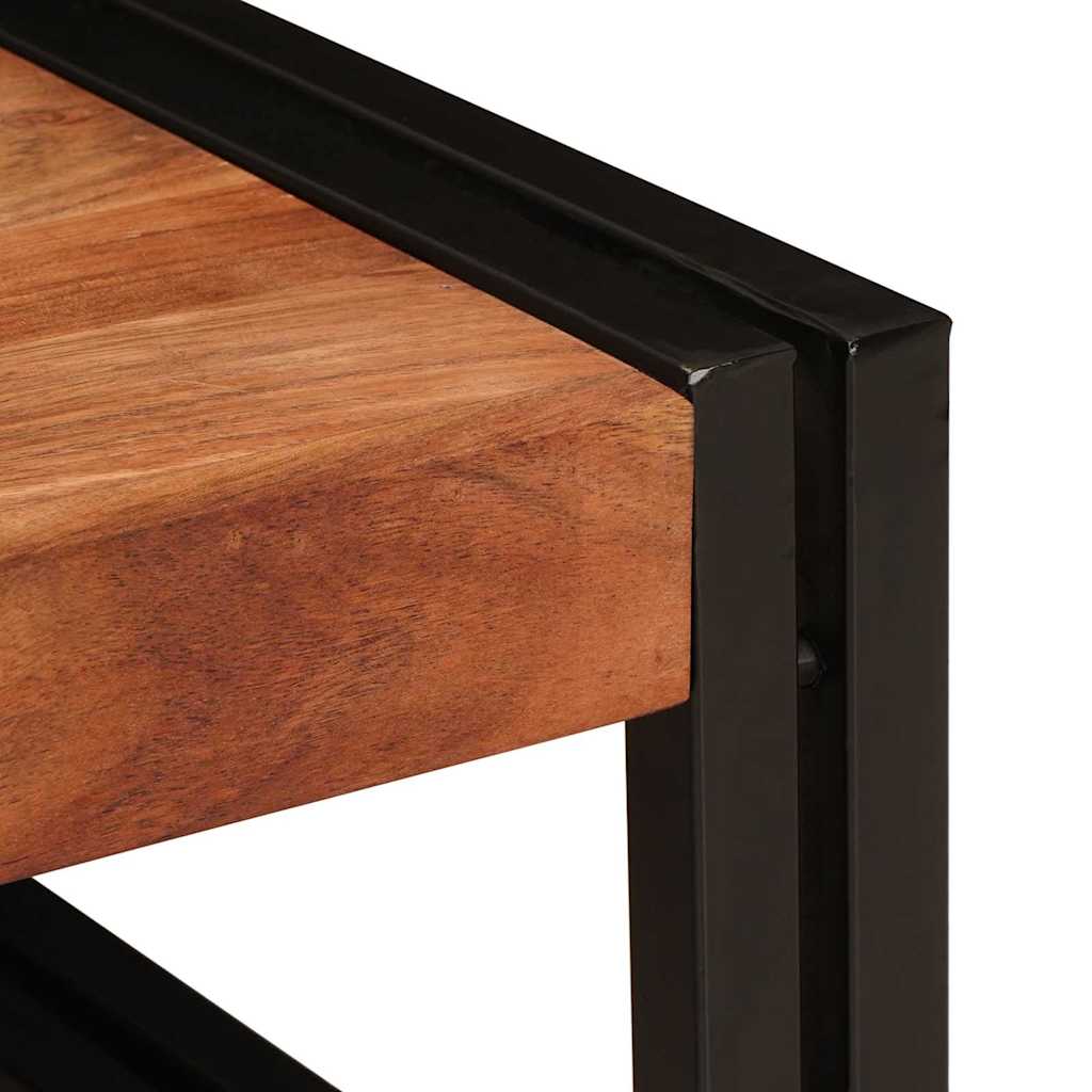 vidaXL Ράφι μπάνιου με ράφι Καφέ 80 x 50 x 23 εκ Στερεό Ξύλο Ακακίας