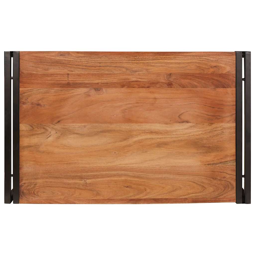 vidaXL Ράφι μπάνιου με ράφι Καφέ 80 x 50 x 23 εκ Στερεό Ξύλο Ακακίας