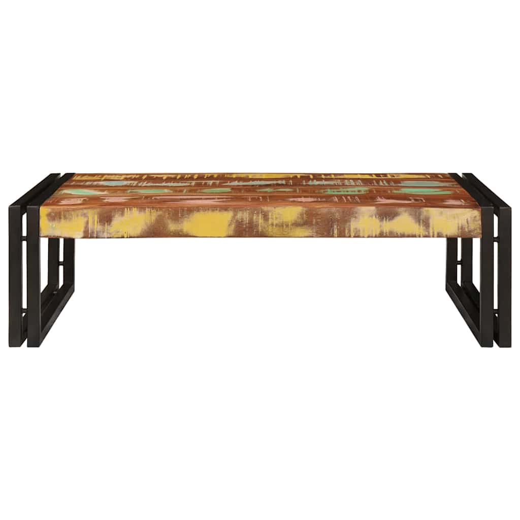 vidaXL Ράφι μπάνιου Πολύχρωμο 80 x 50 x 23 εκ Στερεό ανακτημένο ξύλο