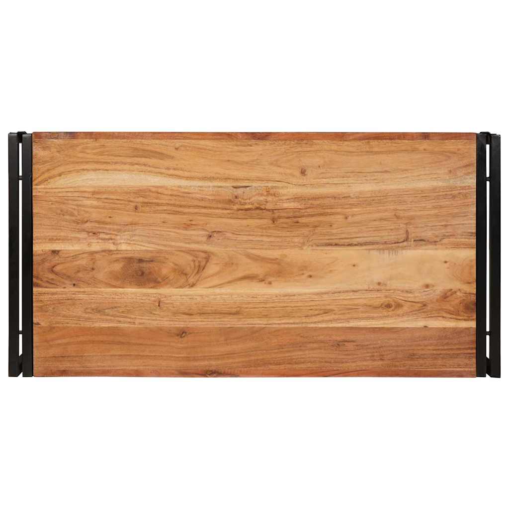 vidaXL Ράφι μπάνιου με ράφι Καφέ 100 x 50 x 23 εκ. Στερεό Ξύλο Ακακίας