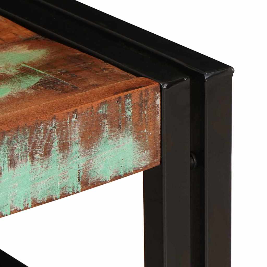 vidaXL Ράφι μπάνιου Πολύχρωμο 100 x 50 x 23 εκ. Στερεό ανακτημένο ξύλο