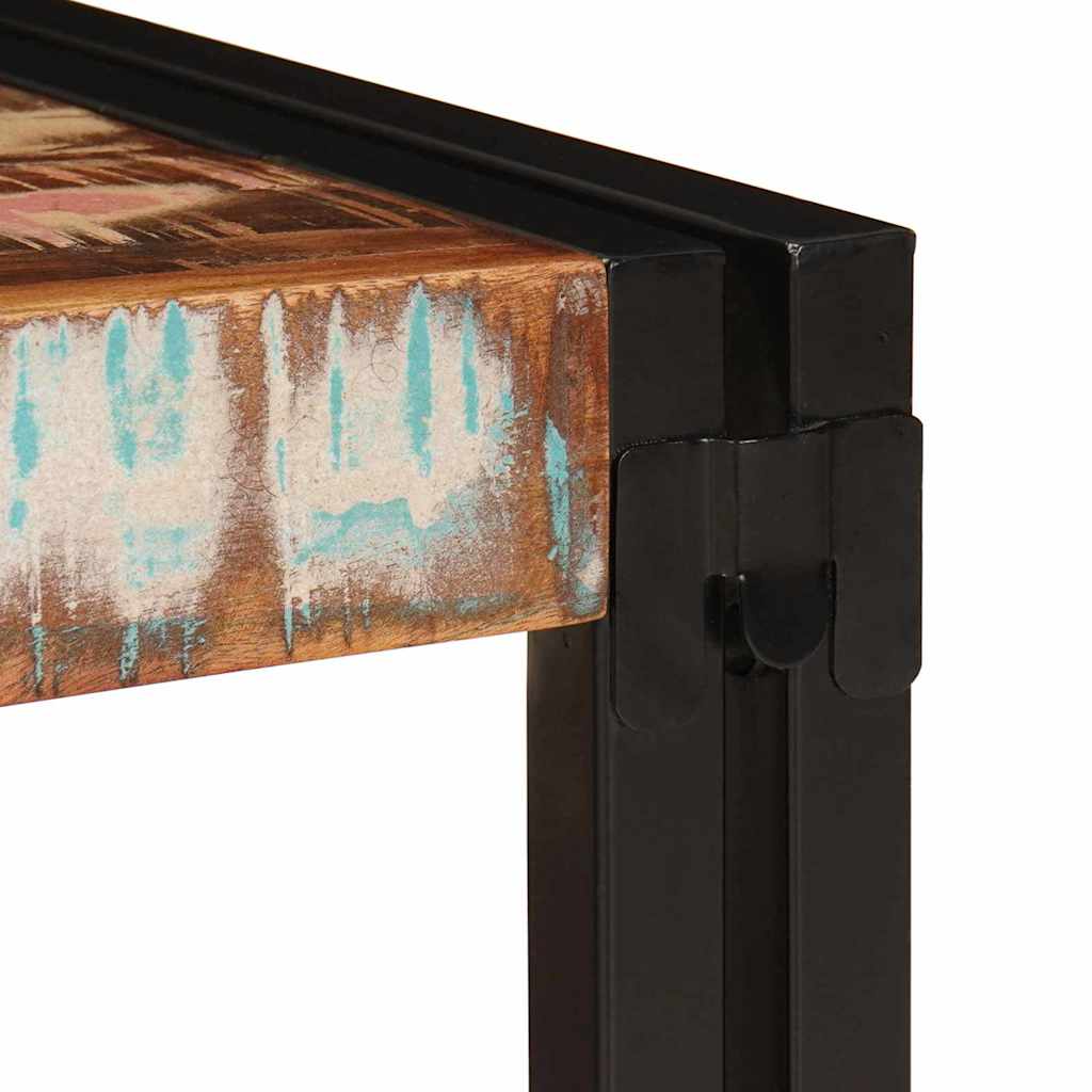vidaXL Ράφι μπάνιου Πολύχρωμο 120 x 50 x 23 εκ. Στερεό ανακτημένο ξύλο
