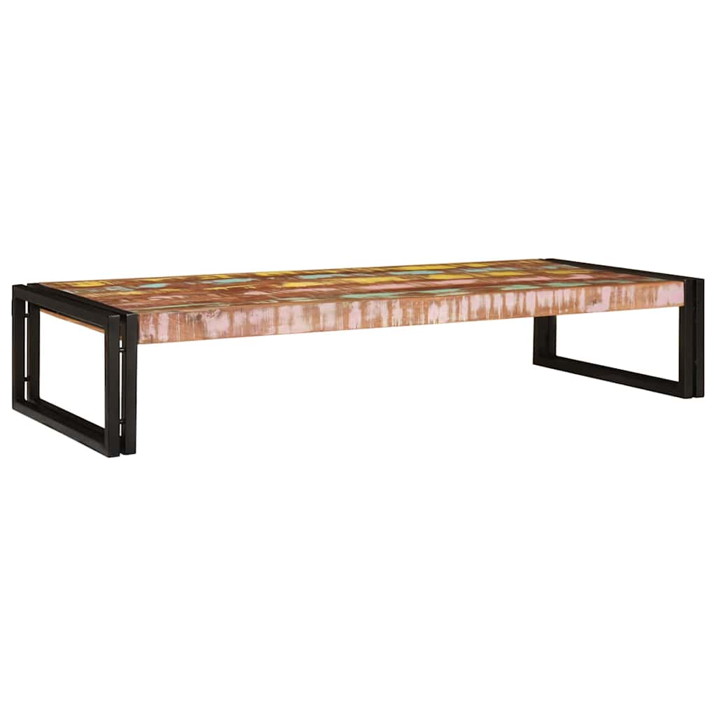 vidaXL Ράφι μπάνιου Πολύχρωμο 120 x 50 x 23 εκ. Στερεό ανακτημένο ξύλο