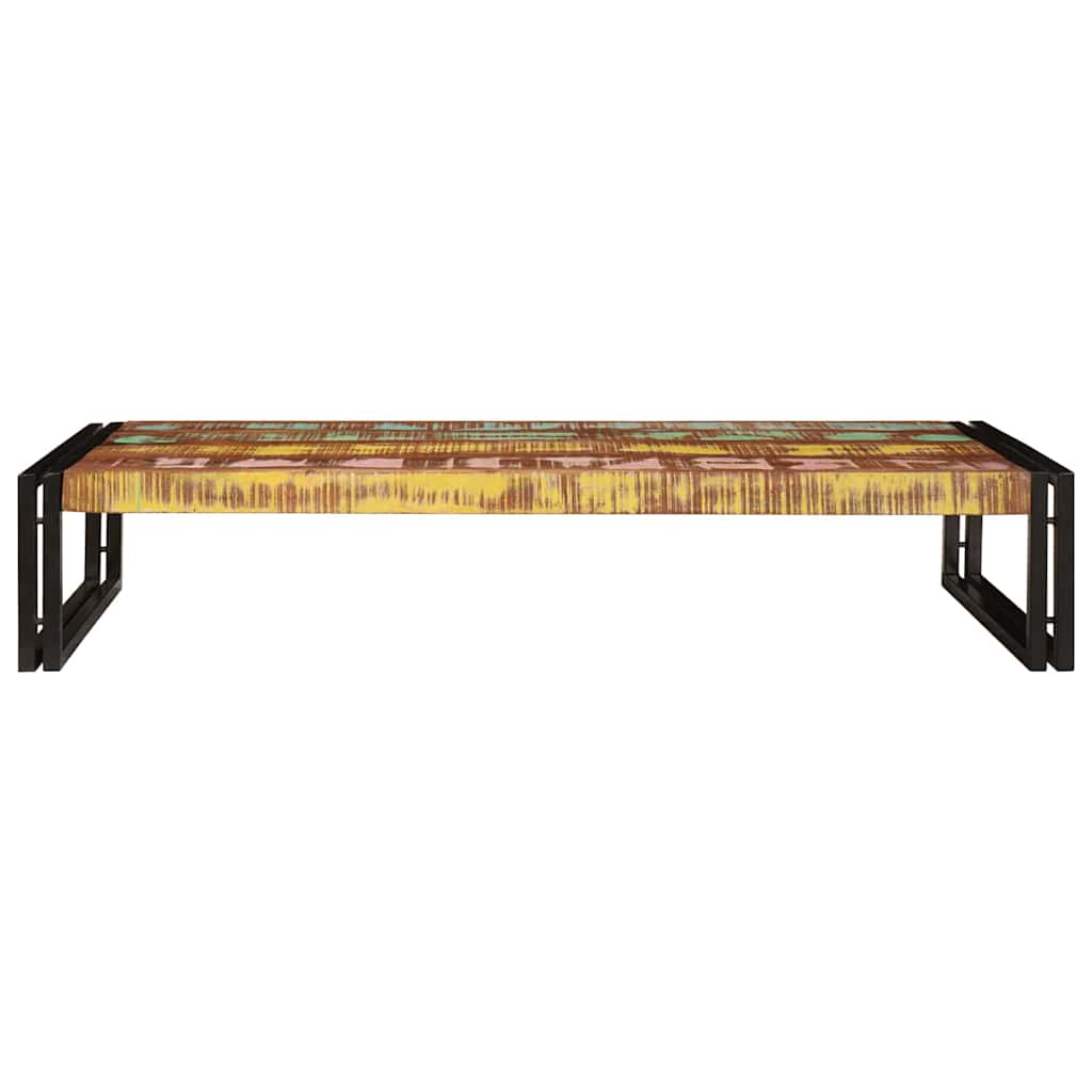 vidaXL Ράφι μπάνιου Πολύχρωμο 120 x 50 x 23 εκ. Στερεό ανακτημένο ξύλο