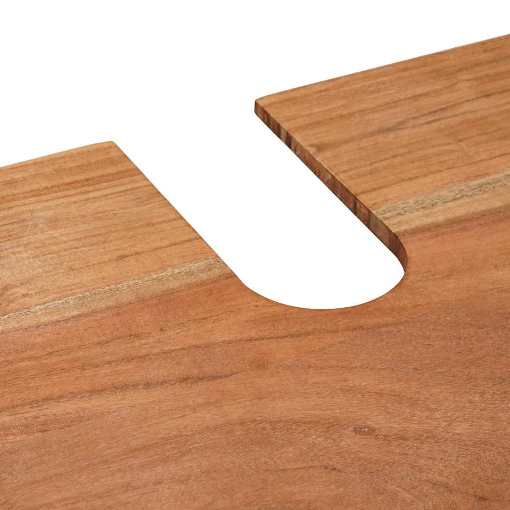 vidaXL Ντουλάπι νιπτήρα Καφέ 71 x 33 x 58 εκ. Στερεό Ξύλο Ακακίας