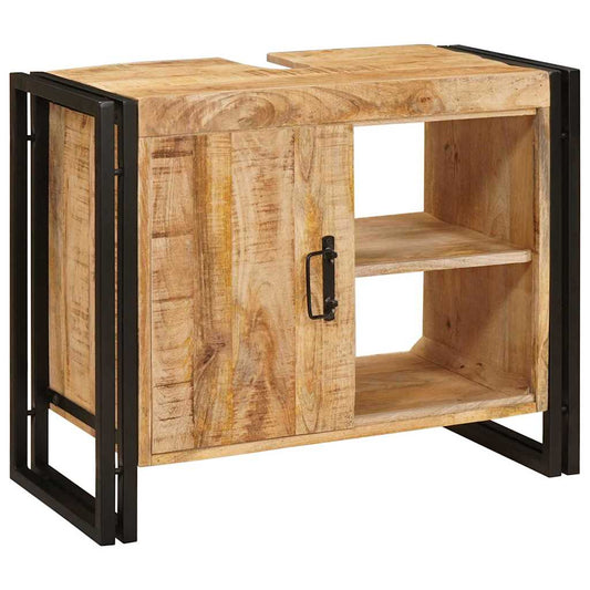 vidaXL Ντουλάπι νιπτήρα Καφέ 71 x 33 x 58 εκ. Στερεό ξύλο μάνγκο
