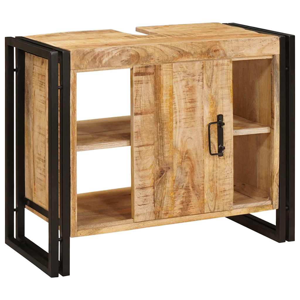 vidaXL Ντουλάπι νιπτήρα Καφέ 71 x 33 x 58 εκ. Στερεό ξύλο μάνγκο