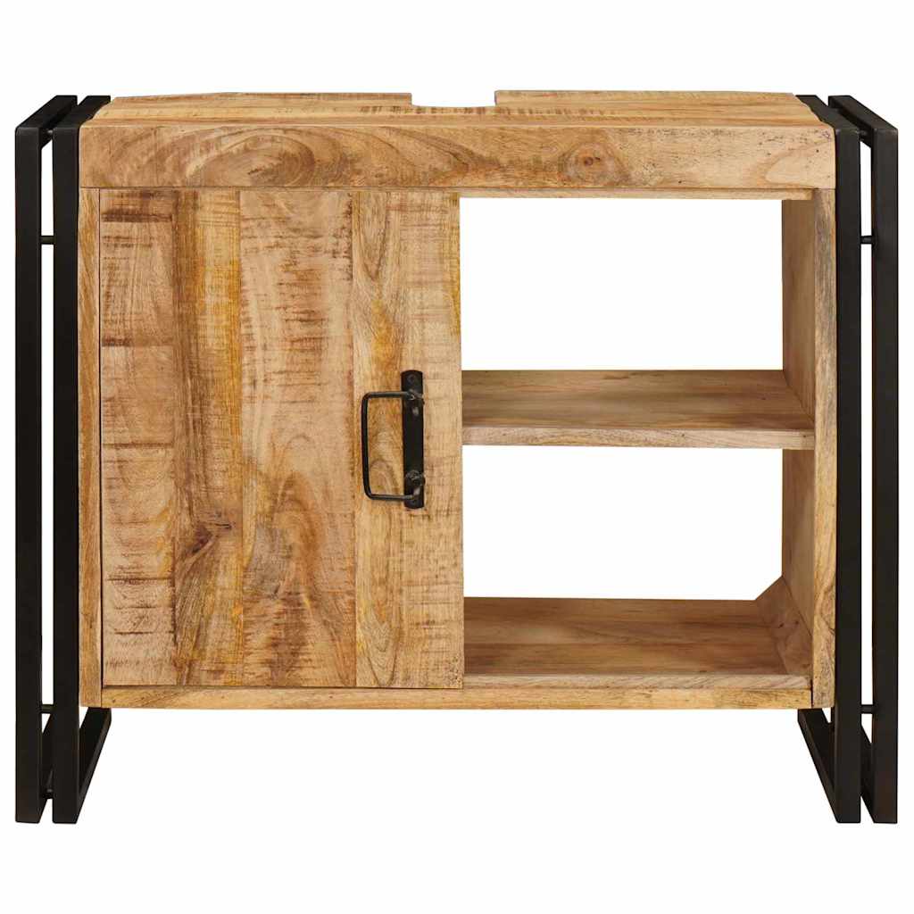 vidaXL Ντουλάπι νιπτήρα Καφέ 71 x 33 x 58 εκ. Στερεό ξύλο μάνγκο
