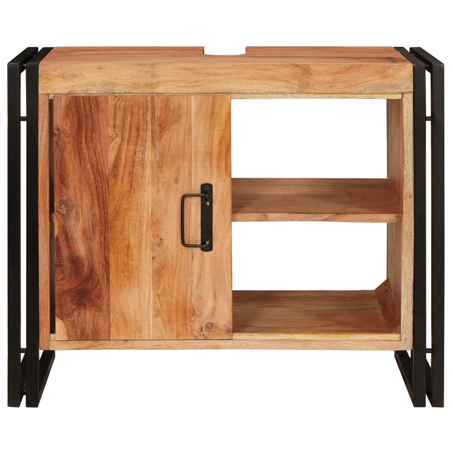 vidaXL Ντουλάπι νιπτήρα Καφέ 71 x 33 x 58 εκ. Στερεό Ξύλο Ακακίας