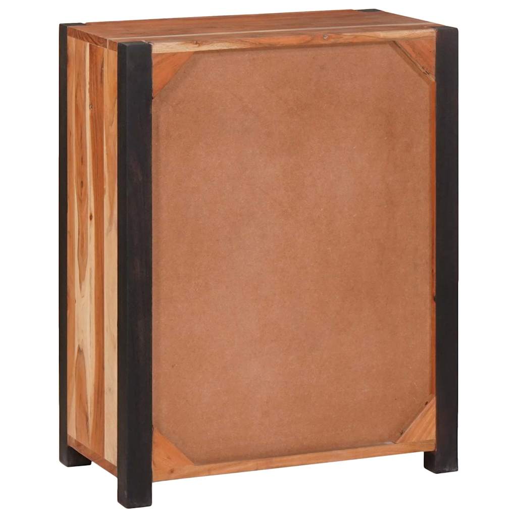 vidaXL Πλαϊνό γραφείο 3 τμχ. Καφέ 110 x 30 x 75 εκ Στερεό Ξύλο Ακακίας