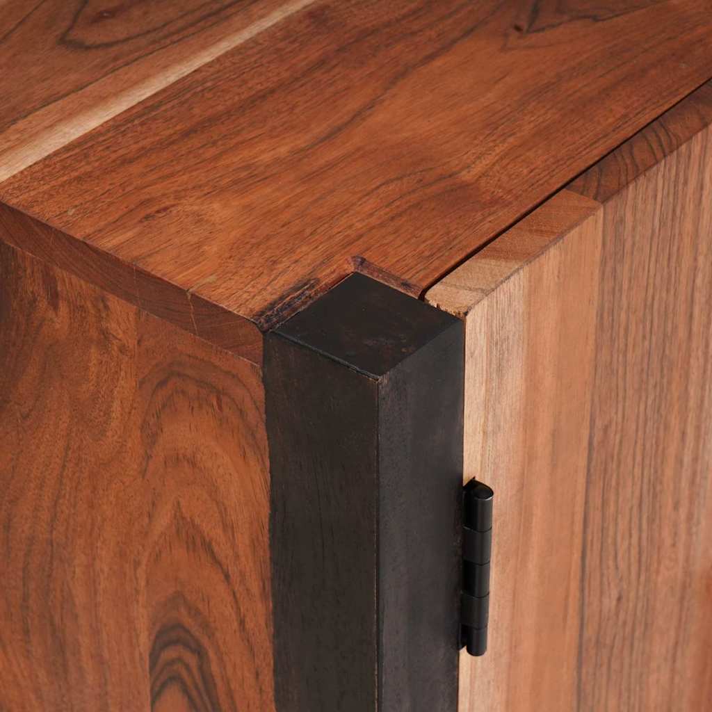 vidaXL Πλαϊνό γραφείο 3 pcs Καφέ 55 x 30 x 75 εκ Στερεό Ξύλο Ακακίας