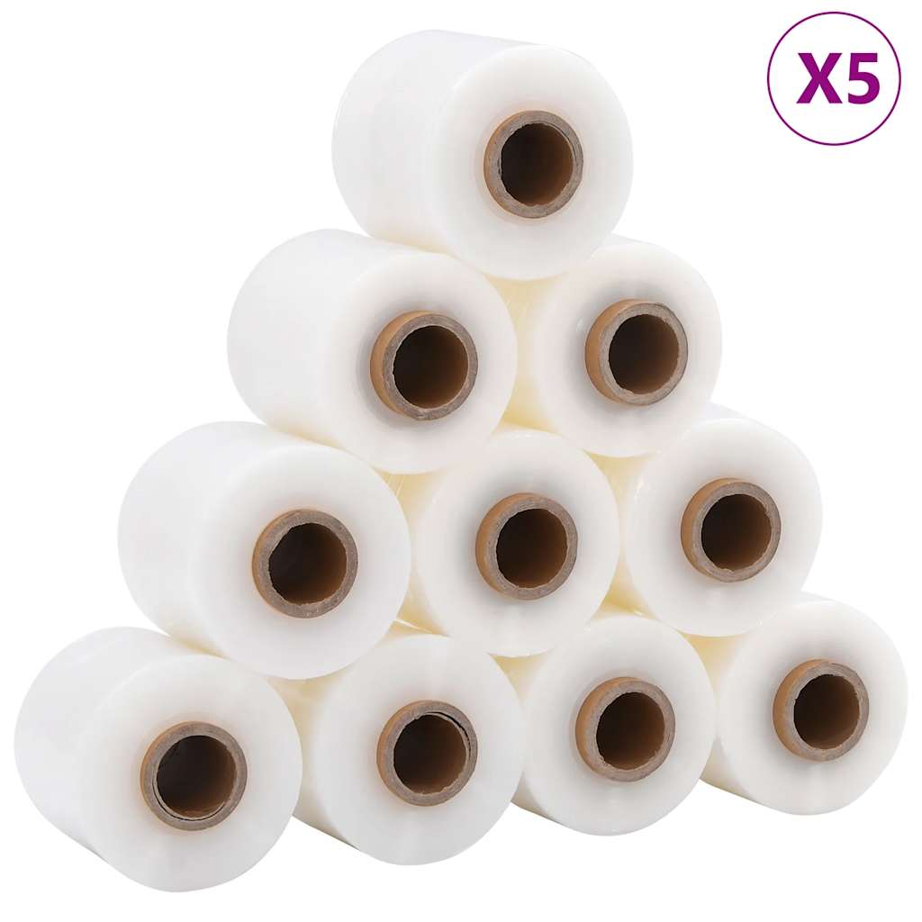 vidaXL Stretch Films 50 τμχ Διαφανές 23 μm 10 cm x 150 m