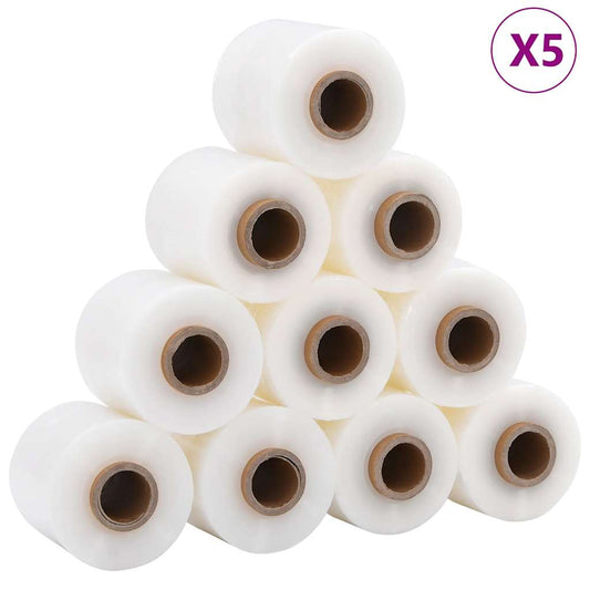 vidaXL Stretch Films 50 τμχ Διαφανές 23 μm 10 cm x 150 m