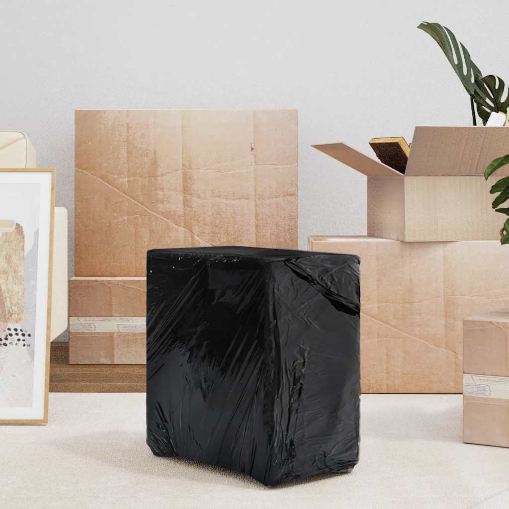 vidaXL Stretch Film 2 τεμάχια Μαύρο 17 μm 50 cm x 150 m