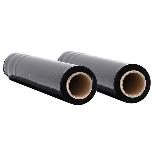 vidaXL Stretch Film 2 τεμάχια Μαύρο 20 μm 50 cm x 150 m