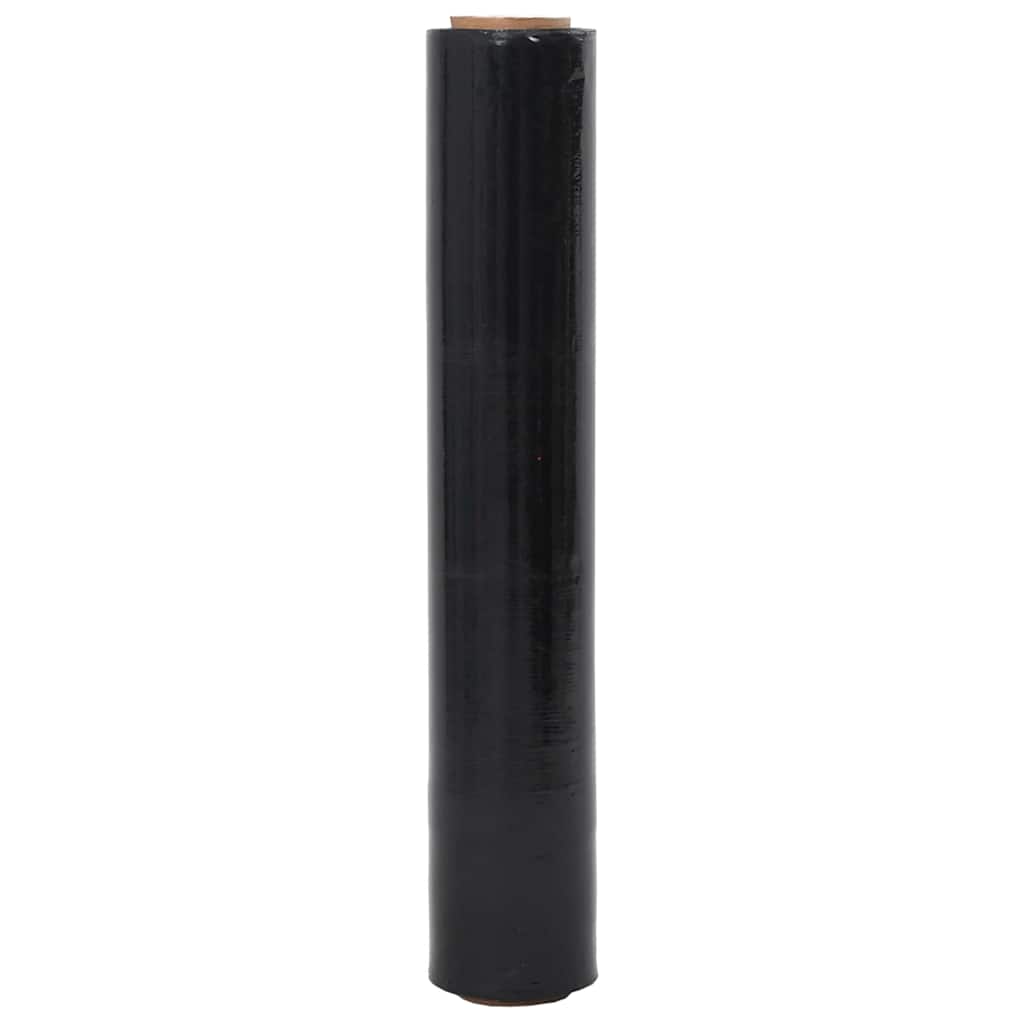 vidaXL Stretch Film 2 τεμάχια Μαύρο 20 μm 50 cm x 150 m