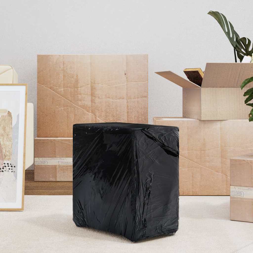 vidaXL Stretch Film 2 τεμάχια Μαύρο 23 μm 50 cm x 150 m