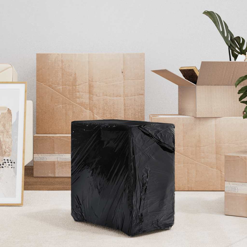 vidaXL Stretch Film 2 τεμάχια Μαύρο 23 μm 50 cm x 300 m