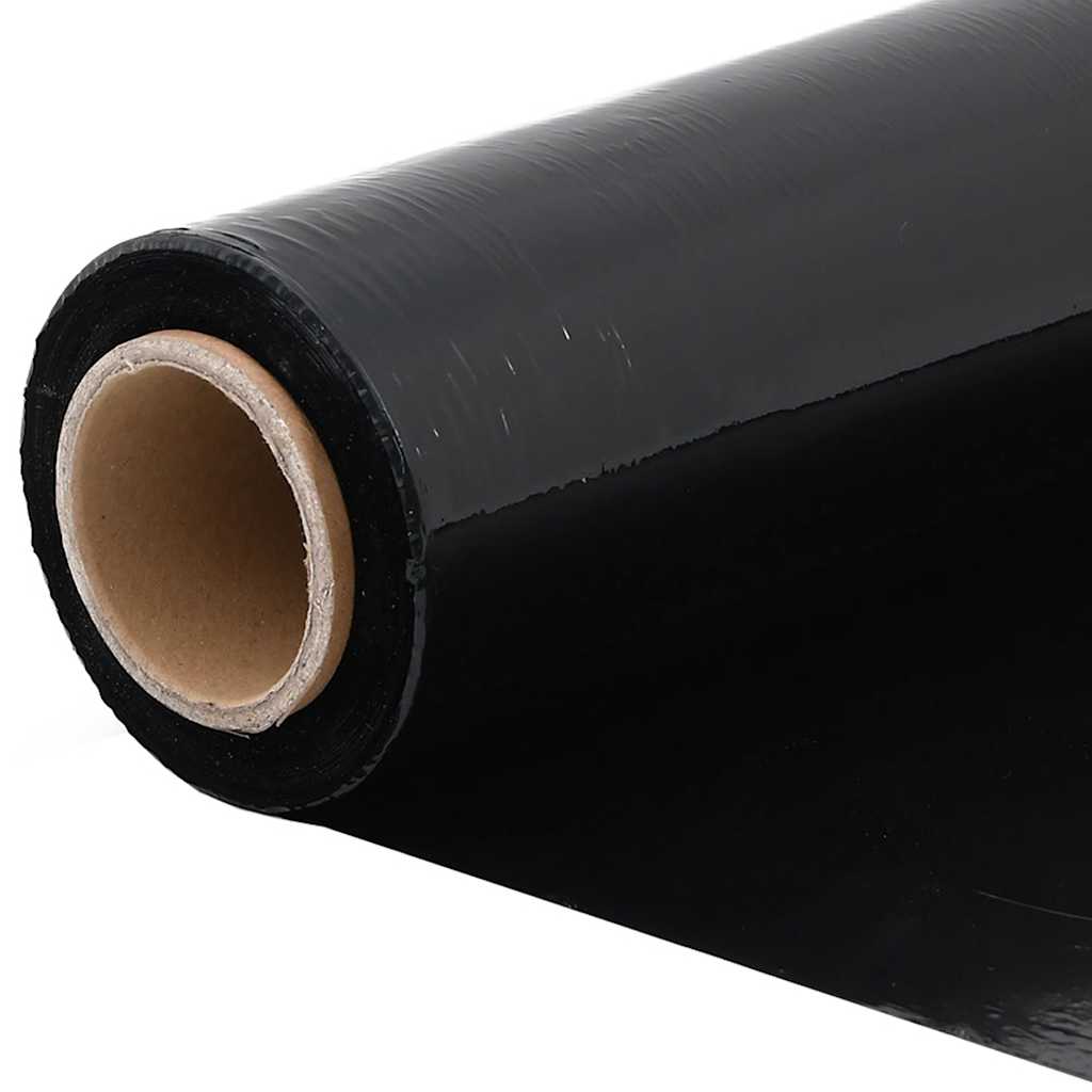 vidaXL Stretch Film 6 τεμάχια Μαύρο 30 μm 50 cm x 300 m