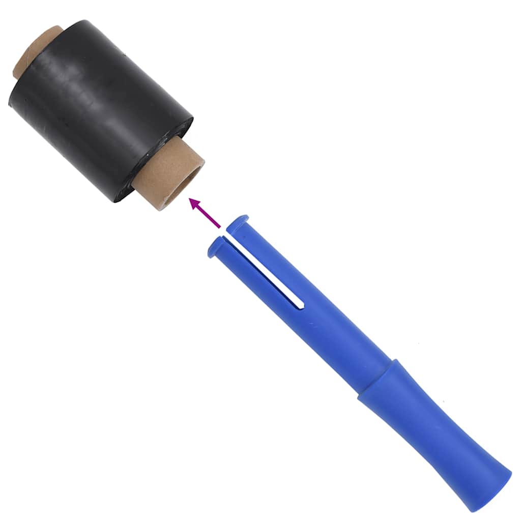 vidaXL Stretch Films 50 τμχ Μαύρο 23 μm 10 cm x 150 m