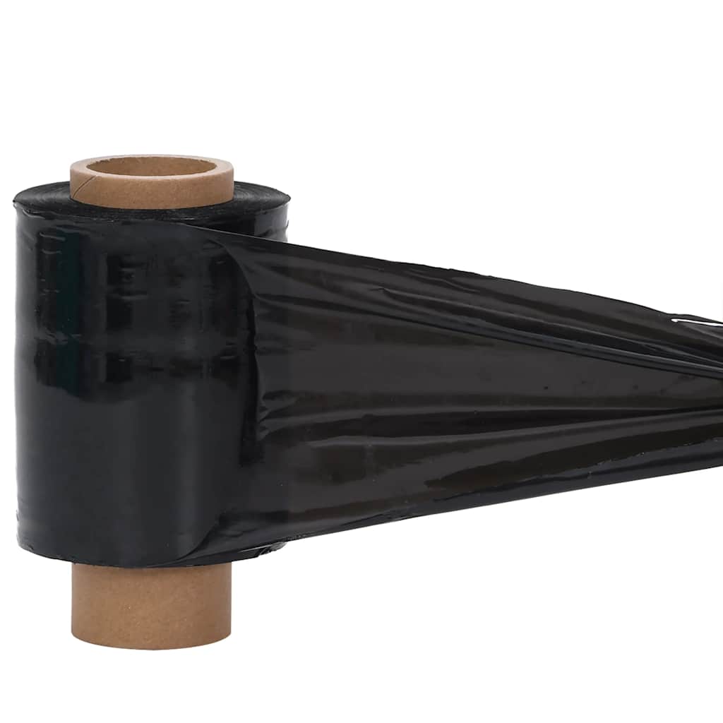 vidaXL Stretch Films 50 τμχ Μαύρο 23 μm 10 cm x 150 m