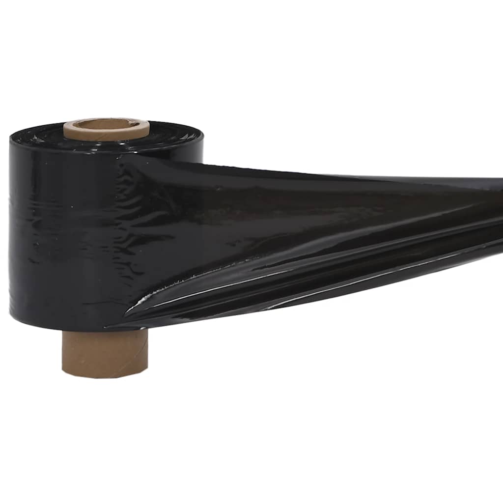 vidaXL Stretch Films 10 τεμάχια Μαύρο 23 μm 10 cm x 300 m