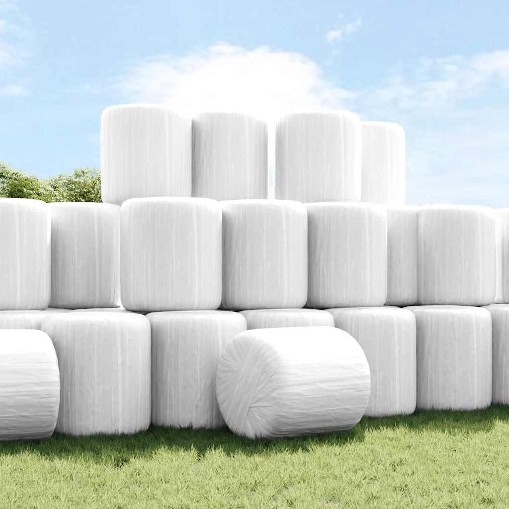 vidaXL Αγροτική ταινία τεντώματος Λευκό 25 μm 50 cm x 1800 m