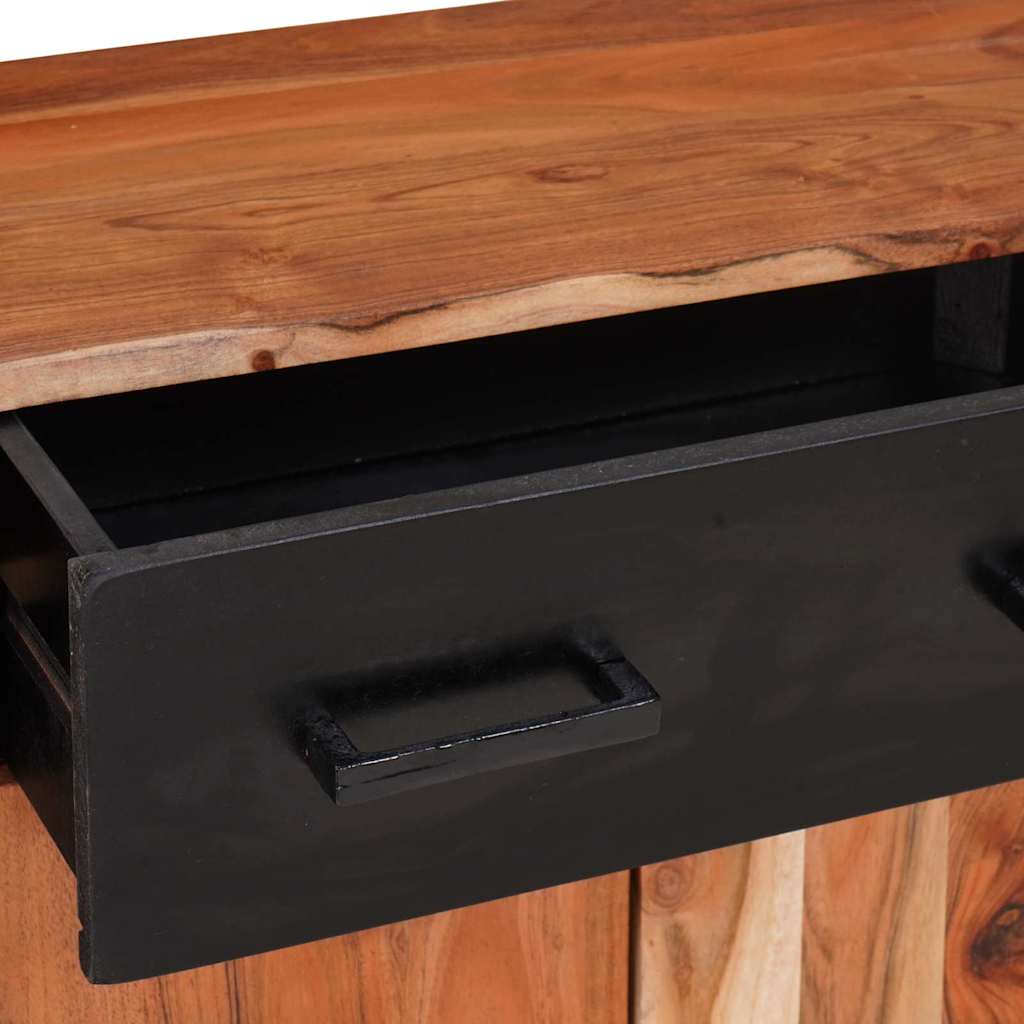 vidaXL Πλαϊνό γραφείο Καφέ 55 x 30 x 75 εκ Στερεό Ξύλο Ακακίας