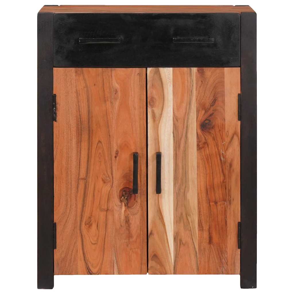 vidaXL Πλαϊνό γραφείο Καφέ 55 x 30 x 75 εκ Στερεό Ξύλο Ακακίας