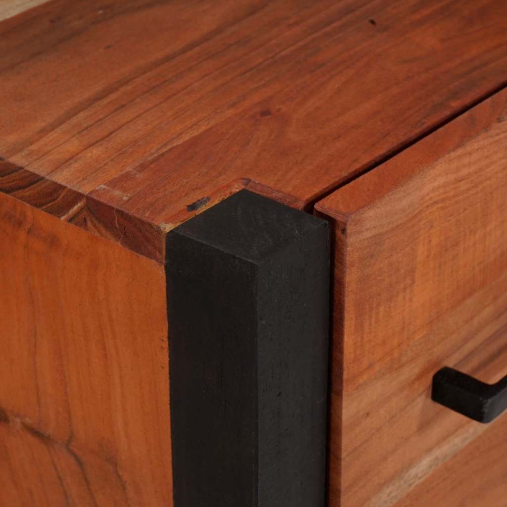 vidaXL Πλαϊνό γραφείο Καφέ 55 x 30 x 75 εκ Στερεό Ξύλο Ακακίας