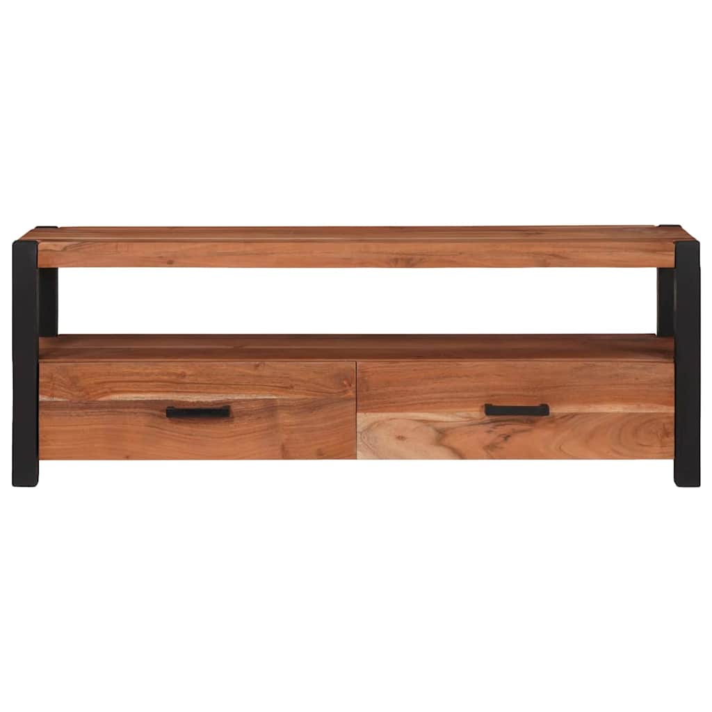 vidaXL Ντουλάπι TV με συρτάρι Καφέ 110 x 30 x 40 cm Μασίφ ξύλο ακακίας