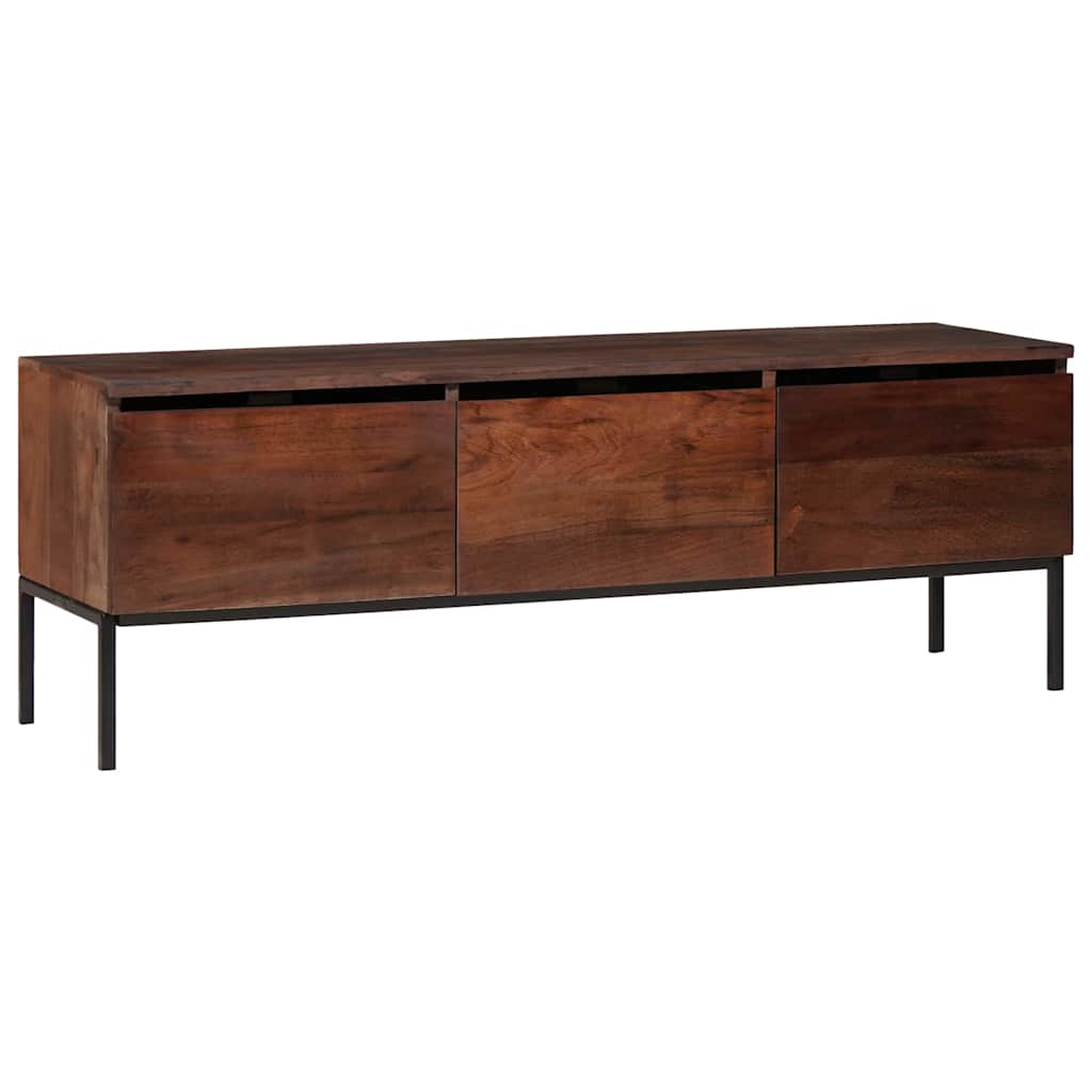 vidaXL Ντουλάπι TV καφέ μελί 110 x 30 x 36 εκ. Μασίφ ξύλο ακακίας