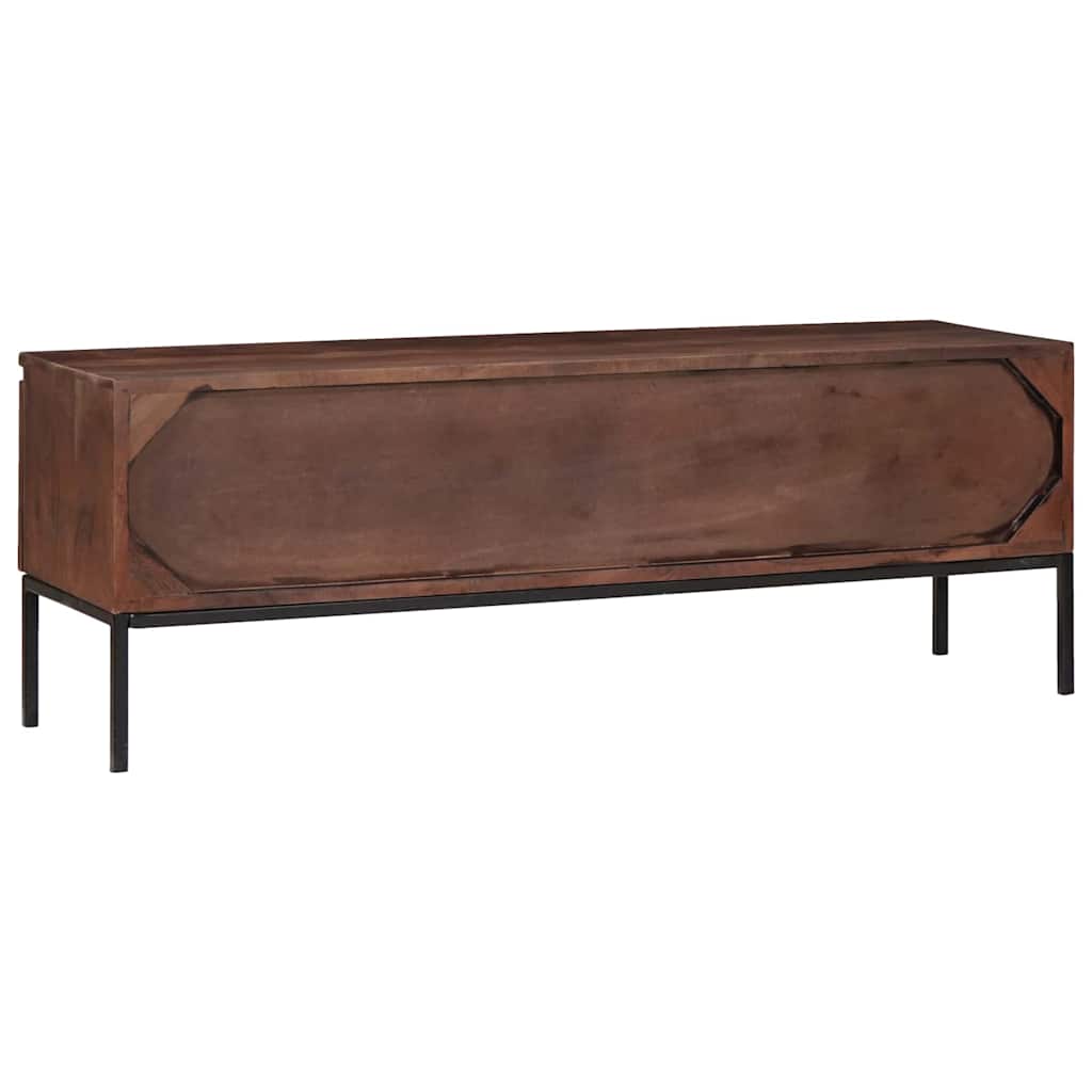 vidaXL Ντουλάπι TV καφέ μελί 110 x 30 x 36 εκ. Μασίφ ξύλο ακακίας