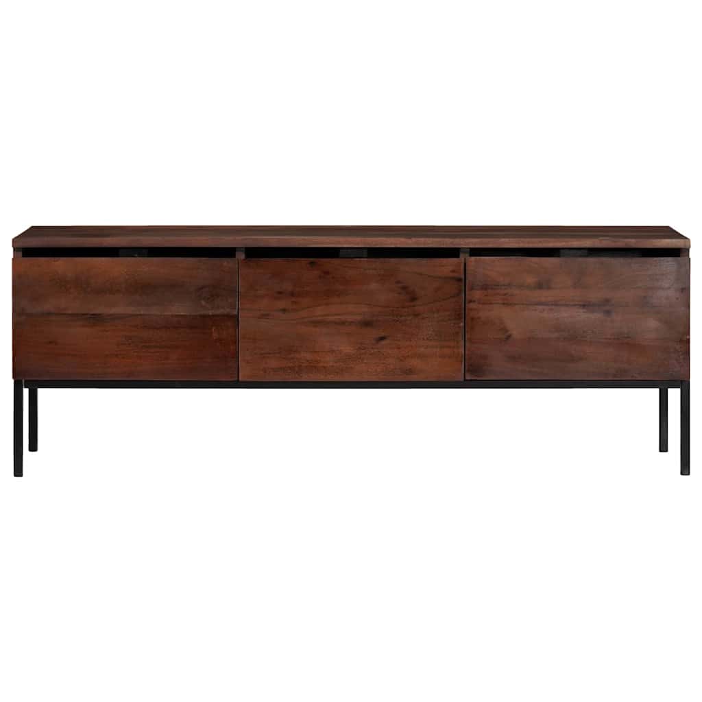 vidaXL Ντουλάπι TV καφέ μελί 110 x 30 x 36 εκ. Μασίφ ξύλο ακακίας