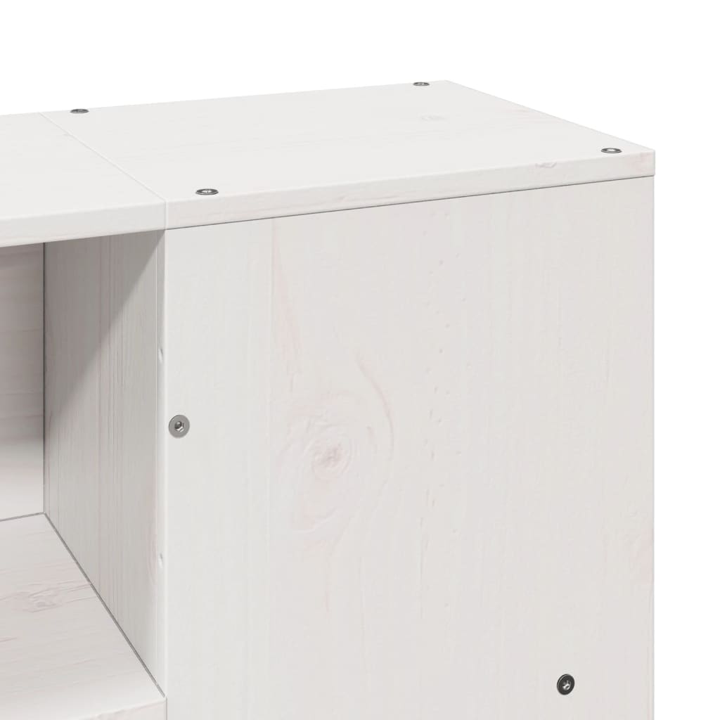 vidaXL Κρεβάτι Βιβλιοθήκη Χωρίς Στρώμα 150x200 εκ Μασίφ Ξύλο Πεύκου