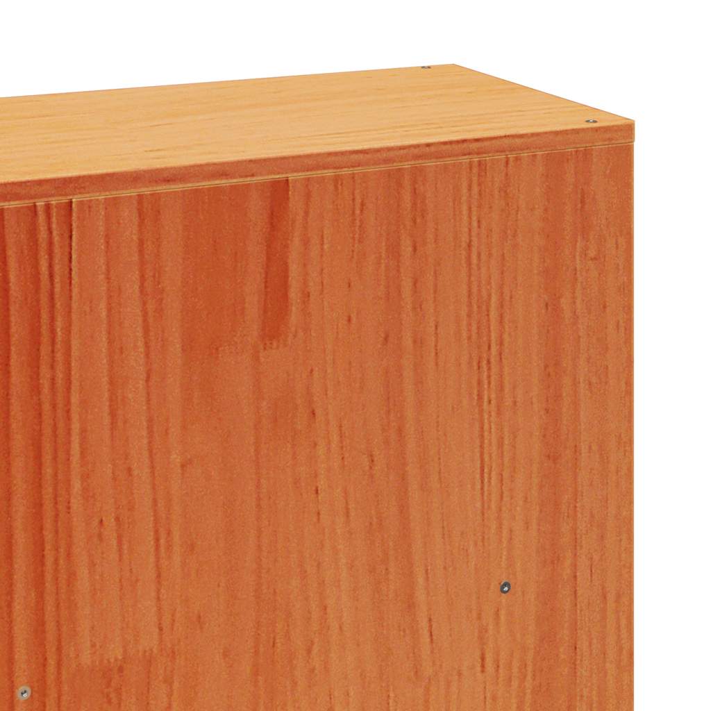 vidaXL Κρεβάτι Βιβλιοθήκη Χωρίς Στρώμα 200x200 εκ Μασίφ Ξύλο Πεύκου