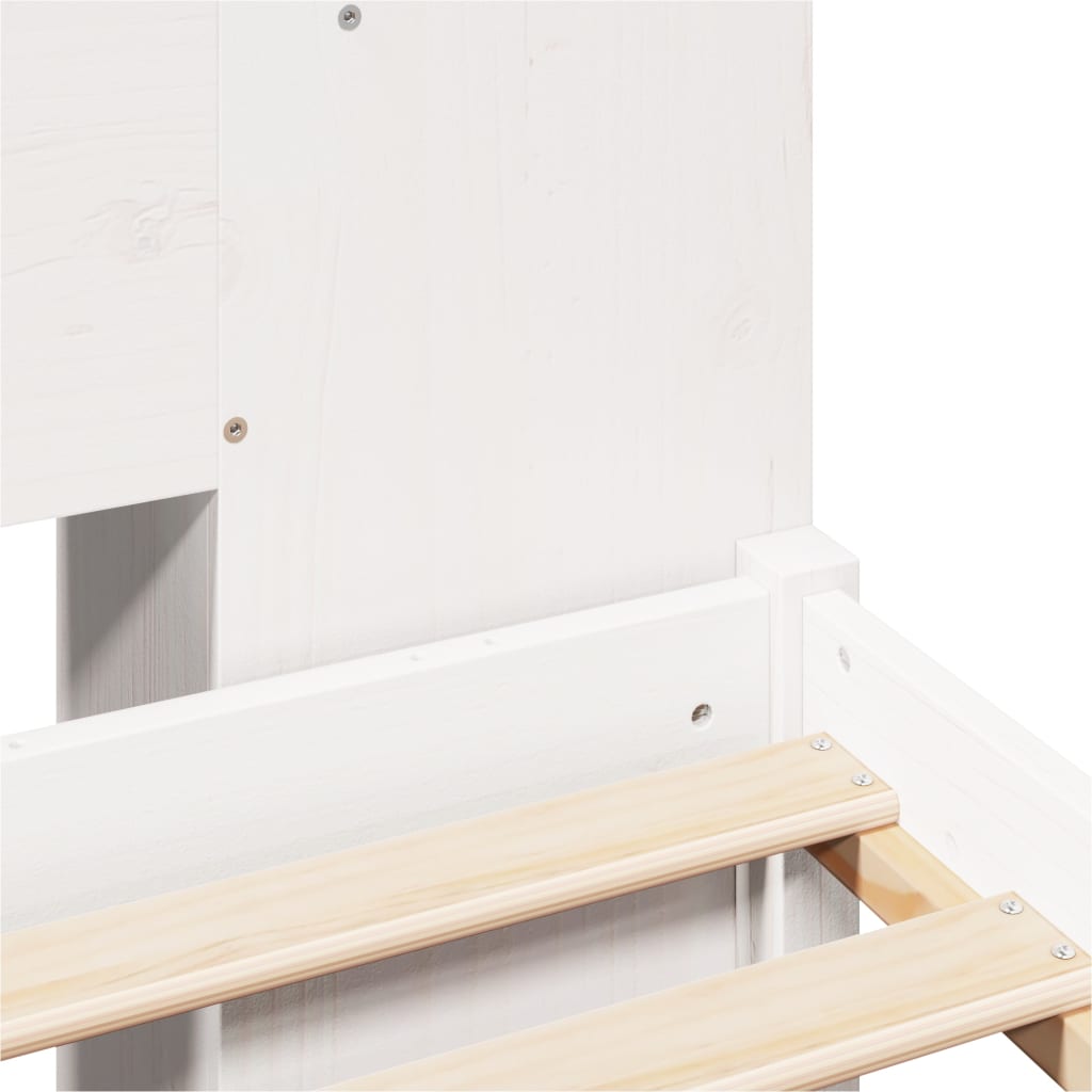 vidaXL Κρεβάτι Βιβλιοθήκη Χωρίς Στρώμα 200x200 εκ Μασίφ Ξύλο Πεύκου