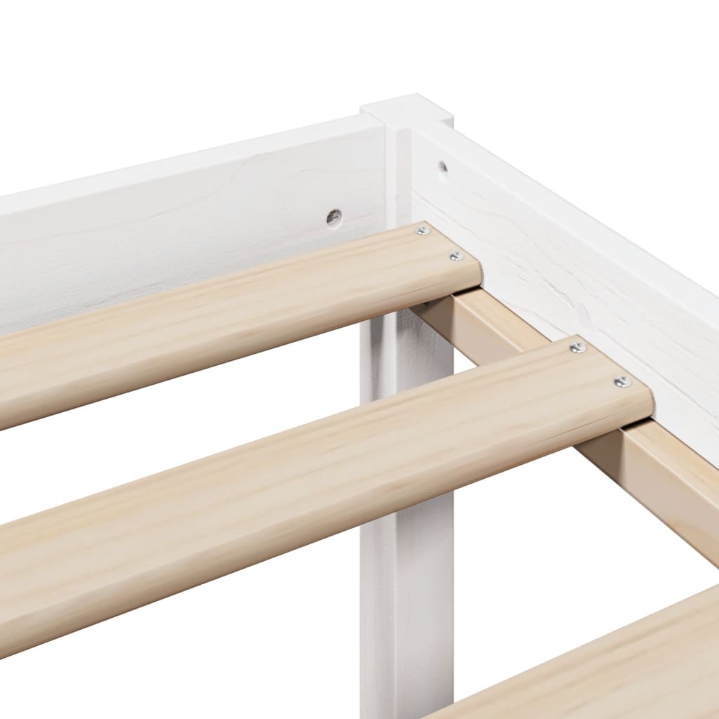 vidaXL Κρεβάτι Βιβλιοθήκη Χωρίς Στρώμα 150x200 εκ Μασίφ Ξύλο Πεύκου