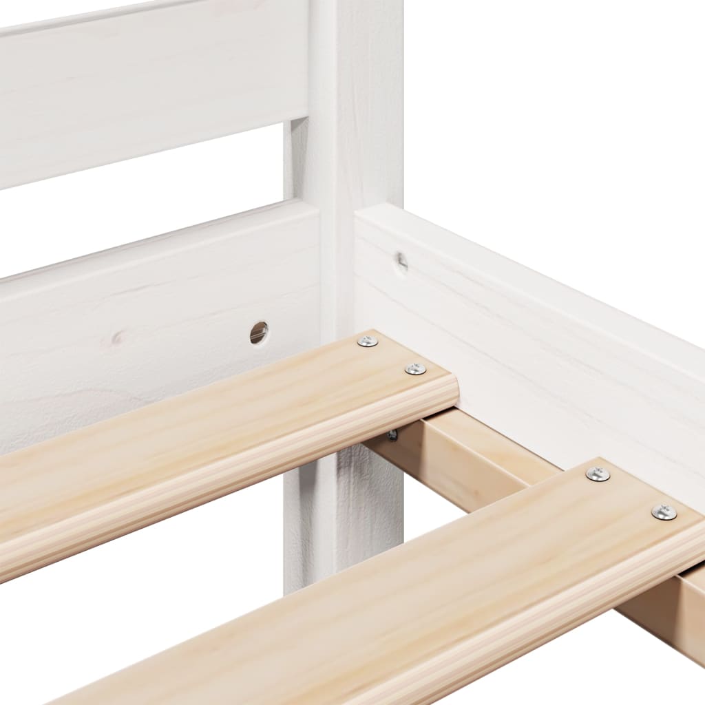 vidaXL Κρεβάτι Βιβλιοθήκη Χωρίς Στρώμα 140x200 εκ Μασίφ Ξύλο Πεύκο