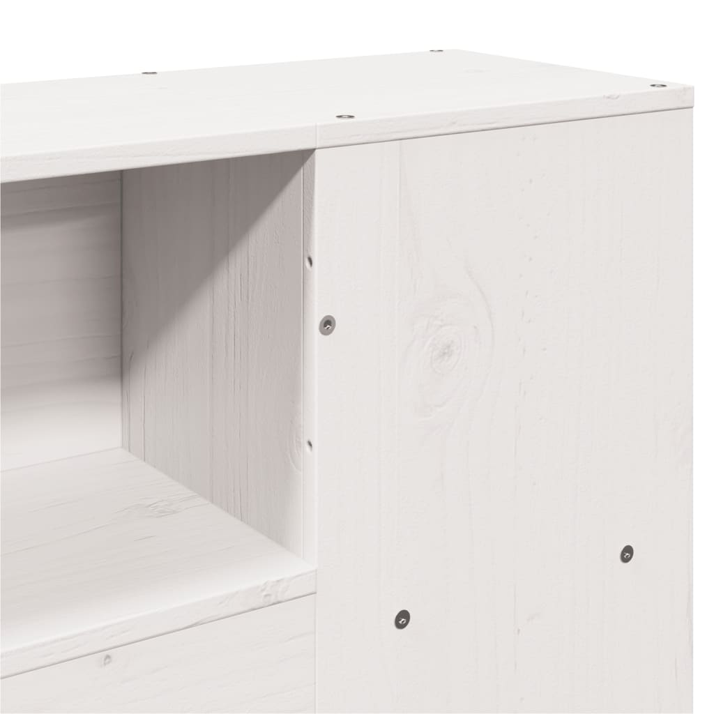 vidaXL Κρεβάτι Βιβλιοθήκη Χωρίς Στρώμα 160x200 εκ Μασίφ Ξύλο Πεύκου