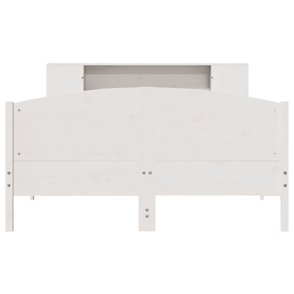 vidaXL Κρεβάτι Βιβλιοθήκη Χωρίς Στρώμα 160x200 εκ Μασίφ Ξύλο Πεύκου