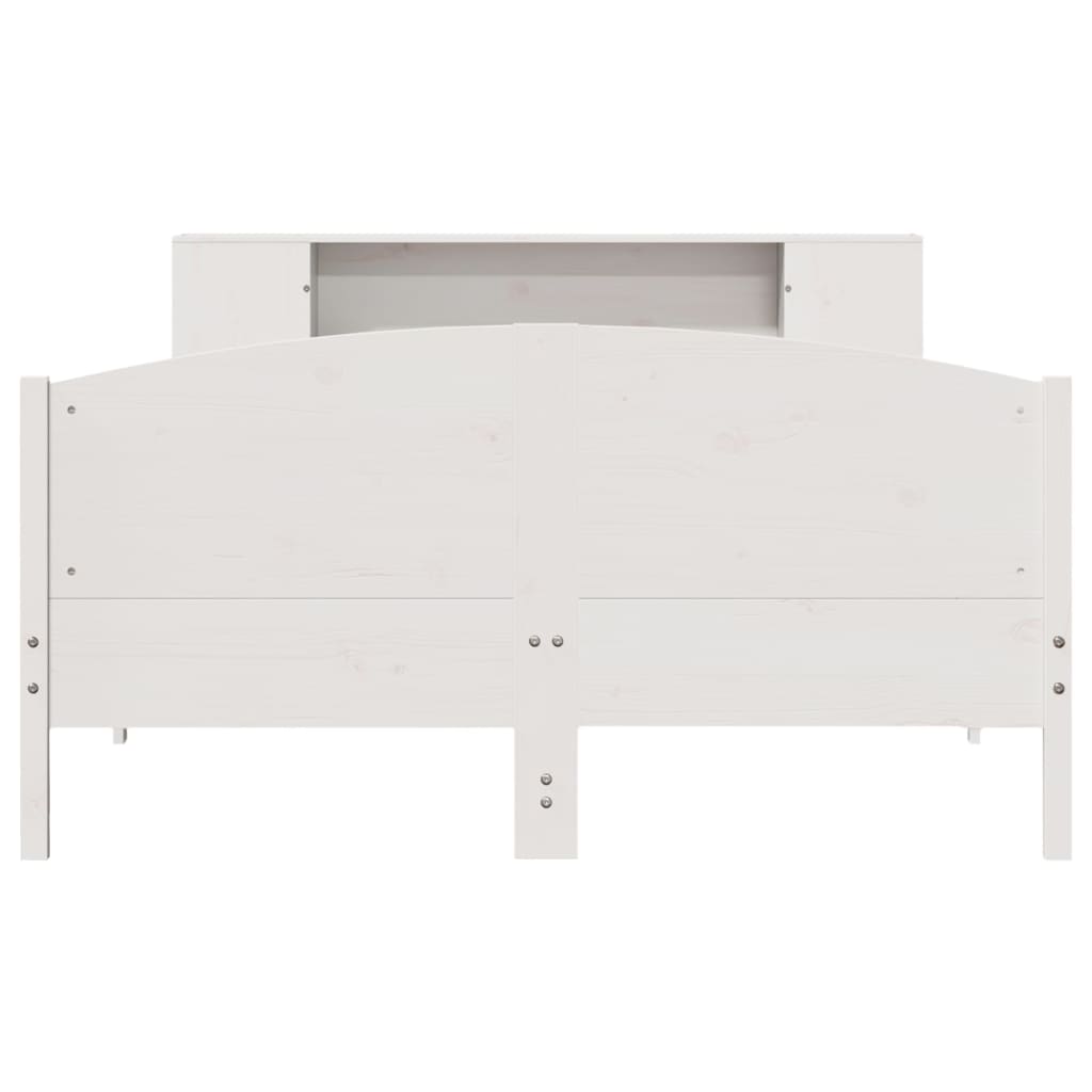 vidaXL Κρεβάτι Βιβλιοθήκη Χωρίς Στρώμα 150x200 εκ Μασίφ Ξύλο Πεύκου