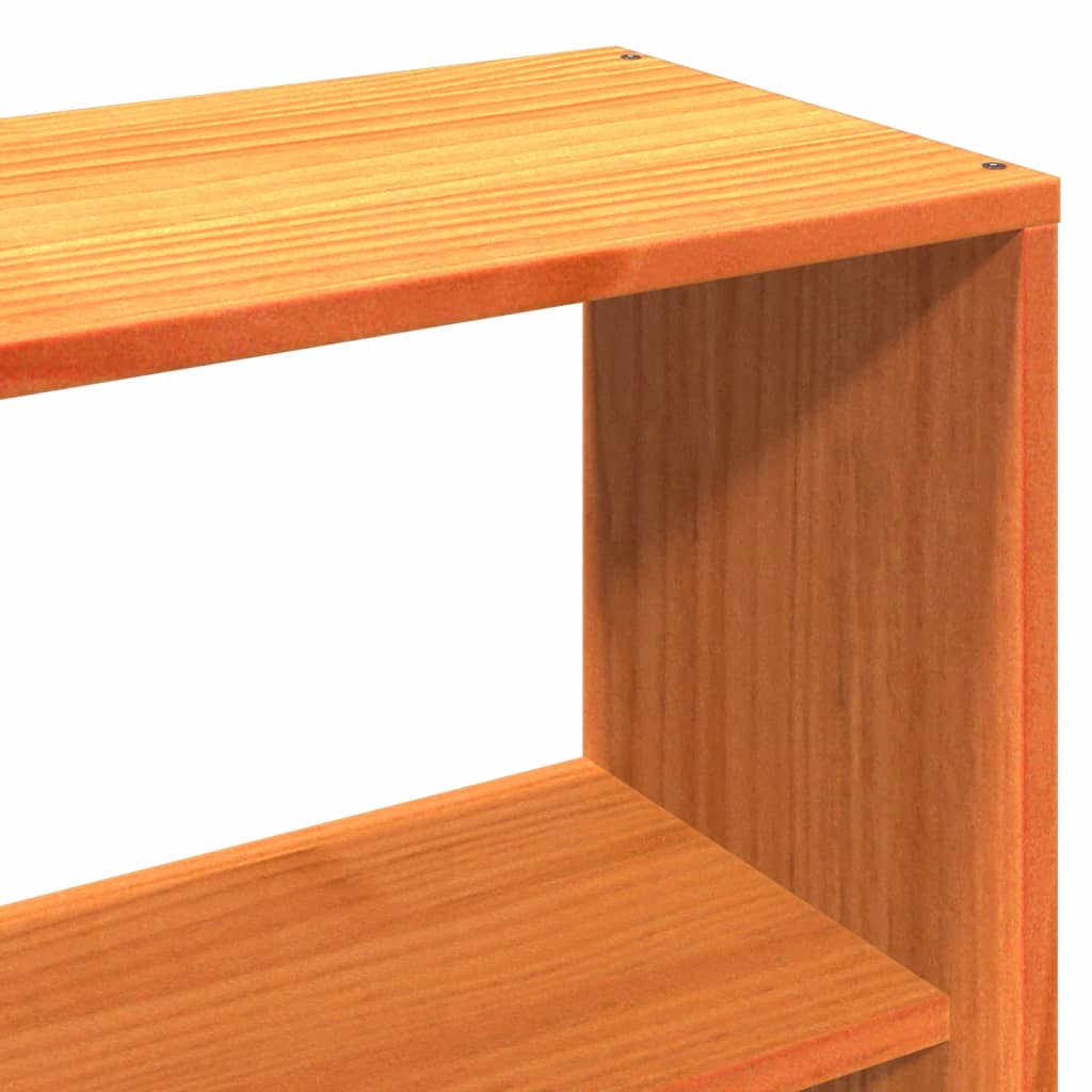 vidaXL Κρεβάτι Βιβλιοθήκη Χωρίς Στρώμα 140x200 εκ Μασίφ Ξύλο Πεύκου